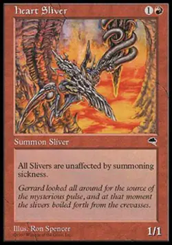 Heart Sliver - Medium Play MTG Tempest - Image 1