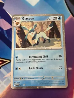 Pokemon TCG Glaceon SVP 171 Prismatic Evolutions Black Star Cosmos Promo Holo - Image 1