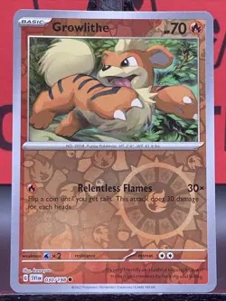 Growlithe 030/198 Scarlet & Violet Base Set Reverse Holo Pokemon TCG 2023 VLP - Image 3
