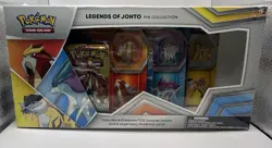 Pokemon TCG Legends of Johto Pin Collection Box - New Sealed (9 Packs, 3 Pins) - Image 1