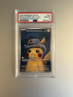 PSA 10 - Pokemon Van Gogh Museum: Pikachu with Grey Felt Hat Promo Card - Image 1
