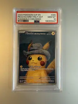 PSA 10 - Pokemon Van Gogh Museum: Pikachu with Grey Felt Hat Promo Card - Image 1
