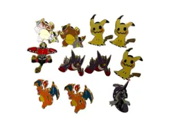 Pokemon Pin Lot Of 11 Mimikyu Mega Gengar Charizard Tapu New Collectible - Image 1