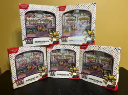 Lot of 5 Pokemon Scarlet & Violet 151 ALAKAZAM EX Collection Box - NEW - Image 1