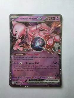Pokemon TCG - Team Rocket's Mewtwo ex 205 Destined Rivals Black Star Promo, NM - Image 1