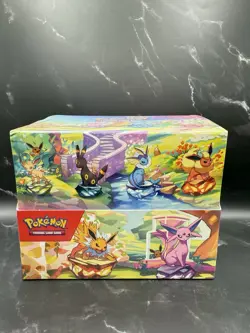 Pokemon Prismatic Evolutions Mini Tin Sealed Display Box Full Set of 8 Tins - Image 1