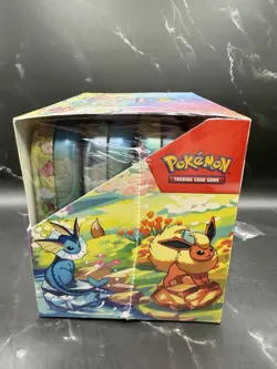 Pokemon Prismatic Evolutions Mini Tin Sealed Display Box Full Set of 8 Tins - Image 4