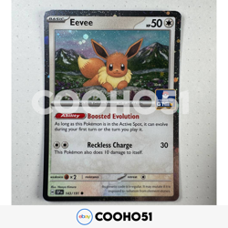 Pokemon TCG Eevee 143/191 Asia GYM Stamped Promo Asia Exclusive. NM+ - Image 1
