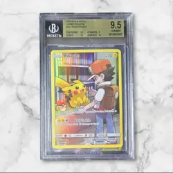 2019 Pokemon Sun & Moon Cosmic Eclipse Secret Rare Pikachu #241/236 BGS 9.5 - Image 1