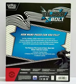 Pokemon TCG Black Bolt Binder Collection Box - Factory Sealed - Image 2
