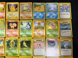 1999 Base Set WOTC Bundle Set 40 Vintage Pokemon Cards No Duplicates!! - Image 3
