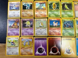 1999 Base Set WOTC Bundle Set 40 Vintage Pokemon Cards No Duplicates!! - Image 4