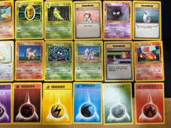 1999 Base Set WOTC Bundle Set 40 Vintage Pokemon Cards No Duplicates!! - Image 5