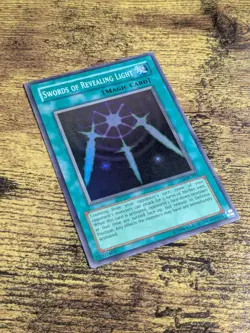 Yugioh Swords of Revealing Light LOB-101 Unlimited Super Rare NM - Image 2