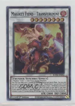Magikey Fiend - Transurlmine (SR) 1st Ed. YuGiOh Burst of Destiny #BODE-EN044 - Image 1