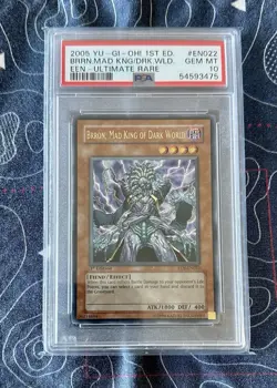 2005 PSA 10 YuGiOh Brron, Mad King Of Dark World 1st Edition Ultimate Rare - Image 1