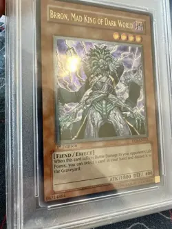 2005 PSA 10 YuGiOh Brron, Mad King Of Dark World 1st Edition Ultimate Rare - Image 2