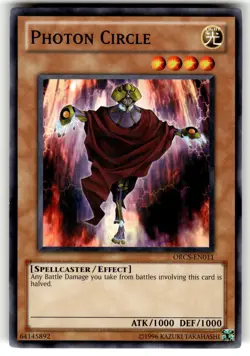 YuGiOh Order of Chaos Card ORCS-EN011 C Photon Circle - Image 1