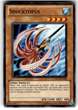 YuGiOh Order of Chaos Card ORCS-EN006 C Shocktopus - Image 1