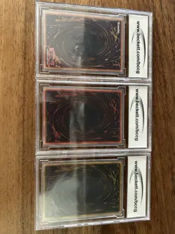 Yugioh Blue-Eyes White Dragon Slifer Ra Graded BCCG 10 - Image 5