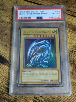 Yugioh Blue Eyes White Dragon SDK-001 PSA 6 EX-MT Ultra Rare - Image 1