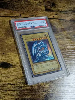 Yugioh Blue Eyes White Dragon SDK-001 PSA 6 EX-MT Ultra Rare - Image 2