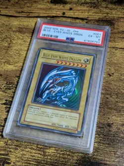 Yugioh Blue Eyes White Dragon SDK-001 PSA 6 EX-MT Ultra Rare - Image 3