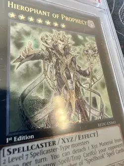 2012 PSA 10 YuGiOh Hierophant Of Prophecy 1st Edition Ultimate Rare - Image 2