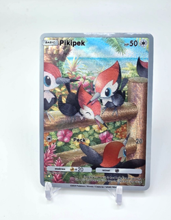 Custom Textured Holo Foil Pikipek Pokemon Card READ DESCRIPTION BELOW - Image 1