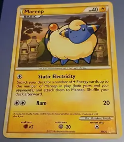 2010 HeartGold SoulSilver Set Pokemon Card 073 Mareep Regular LP - Image 1