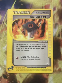 Pokemon Card - Fire Cube 01 - 122/147 - Aquapolis - Image 1