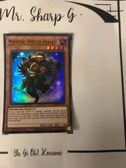 NORDIC SMITH IVALDI - 1st EDITION BACH-EN012 ENGLISH Yu-Gi-Oh! CARD SUPER RARE - Image 2