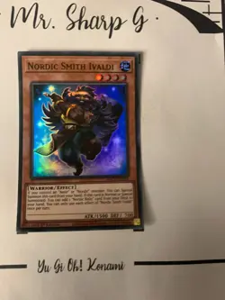 NORDIC SMITH IVALDI - 1st EDITION BACH-EN012 ENGLISH Yu-Gi-Oh! CARD SUPER RARE - Image 3