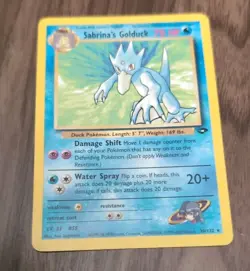 Pokemon Card Sabrina’s Golduck Rare Gym Challenge WOTC 30/132 - Image 1