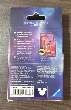 Disney Lorcana Card Sleeves - Aladdin Heroic Outlaw - NEW - Image 2