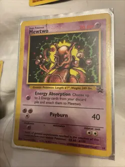 Pokemon Mewtwo Black Star Promo #14 WOTC 1999 Vintage Card NM/EX TCG, OG Movie - Image 1