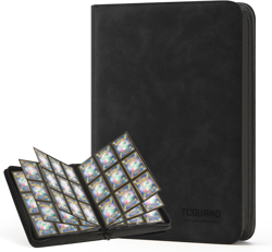 Trading Card Binder, 9 Side Loading Pocket Card Album Hold up to 540 Cards, Zipp - Image 1