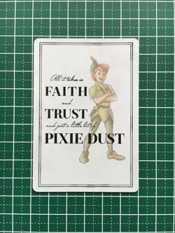 [SC] ya131 Carddass Disney 100 Wonder Card Collection Peter Pan - Image 1