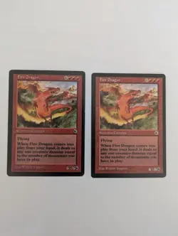2 Fire Dragon Portal MTG LP Free shipping with tracking - Image 1