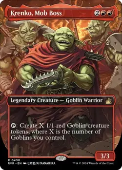 Krenko, Mob Boss (Anime Borderless) - Near Mint MTG Ravnica Remastered - Image 1
