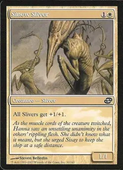 Sinew Sliver - Medium Play MTG Planar Chaos - Image 1