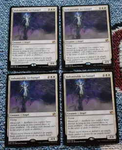 MTG 4x Rare White Indomitable Archangel Magic The Gathering Card - Image 1
