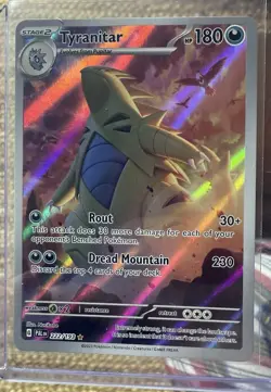 Pokemon Tyranitar 2023 Paldea Evolved Illustration Rare Card 222/193 NEAR MINT - Image 1