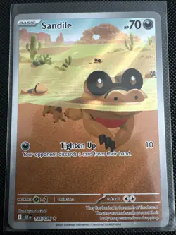 Sandile 135/086 Sv: Black Bolt Holo Pokemon TCG Near Mint NM - Image 1