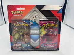 Pokemon TCG Sword & Shield Blister - Fusion Strike & Battle Styles - Latias Pin - Image 1