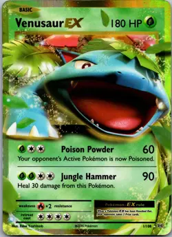 Venusaur EX 1/108 Pokemon TCG XY - Evolutions Ultra Rare NM - Image 1