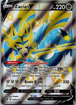 Zacian V (Shiny) - SWSH292 Pokemon TCG SWSH: Sword & Shield Promo Cards Promo NM - Image 1