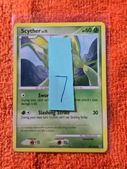 2008 Pokemon Diamond and Pearl Stormfront #49 Scyther, U, NF/H, cd7 - Image 3