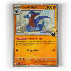 Pokemon - Cynthia's Gabite - Cosmos Holo - 103/182 - SV Destined Rivals - Promo - Image 1