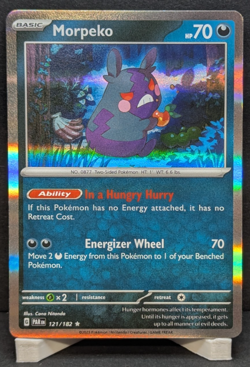 Pokemon Morpeko #121/182 Paradox Rift Holo Rare NM 2023 - Image 1